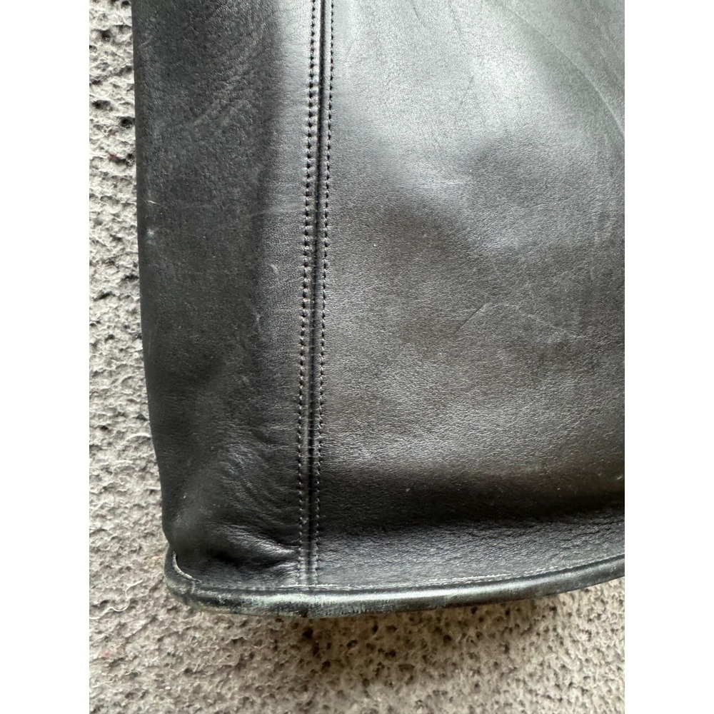 Vintage 90's Women's Coach Legacy Leather Shopper Tote Shoulder Bag Black - Picture 7 of 16